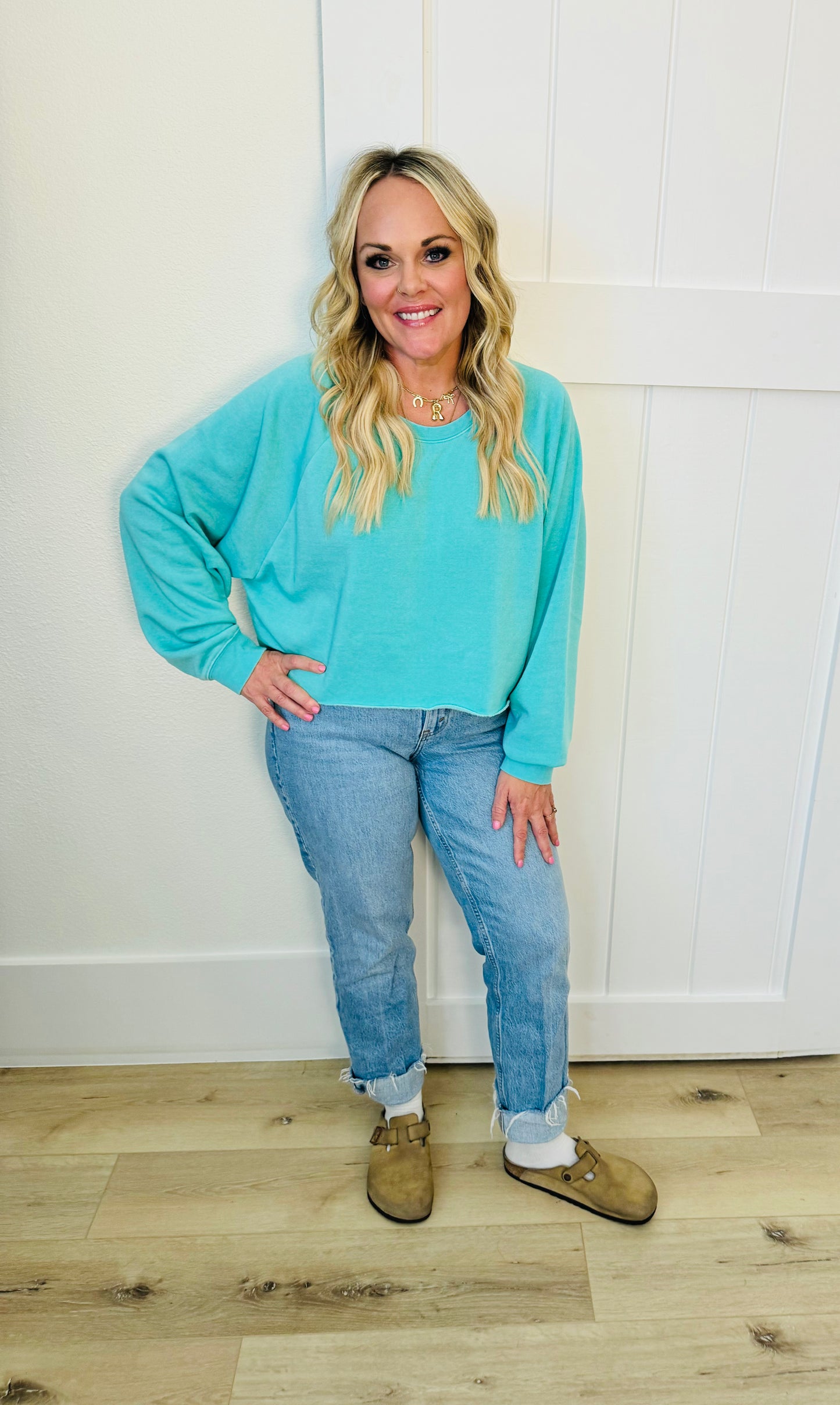 Laid Back Crop Sweatshirt