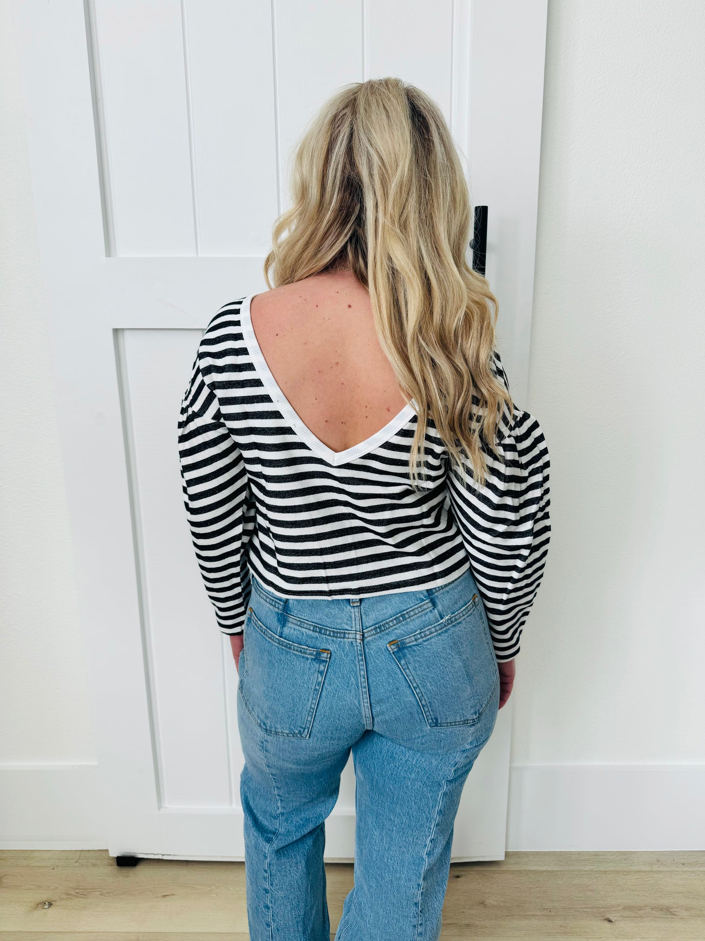 Sailor Stripe Top- Black & White