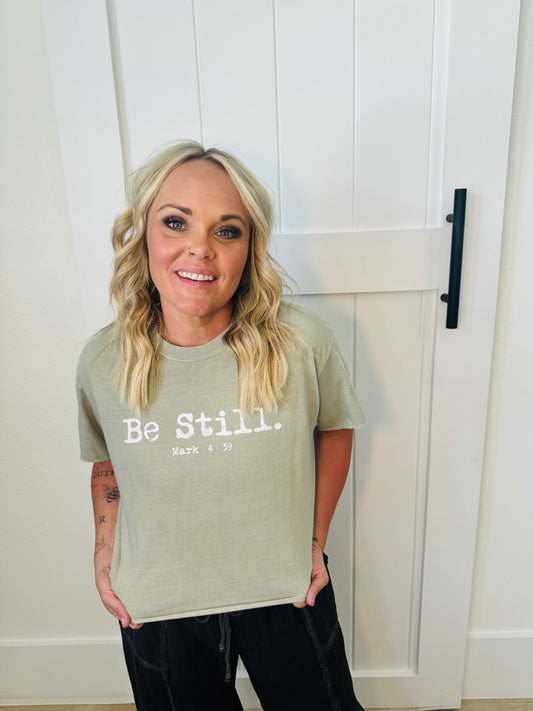 Be Still Graphic Crop Top