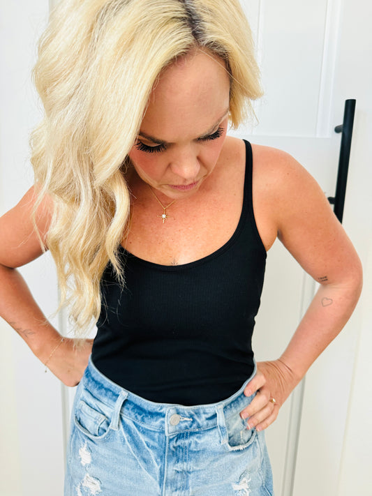 Basic Built in Bra Racerback Tank