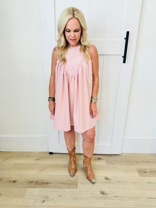 Sleeveless Flowy Mini Dress