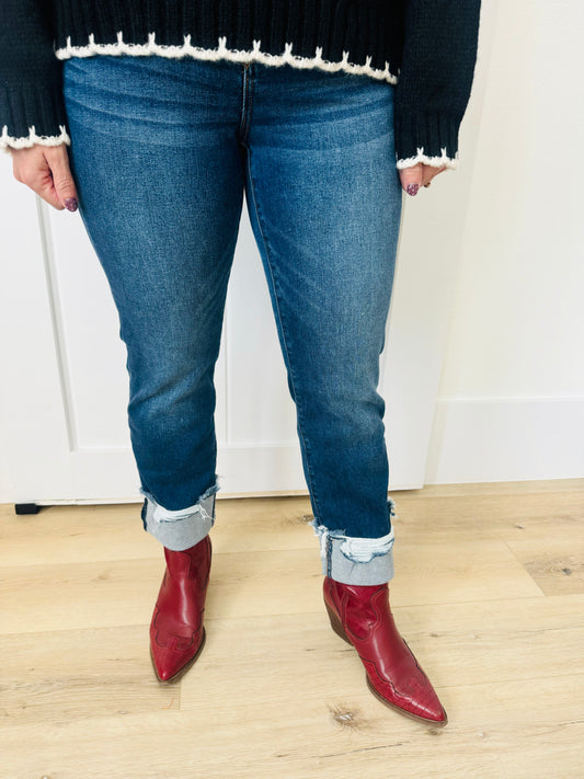 Cuffed Hem Jean