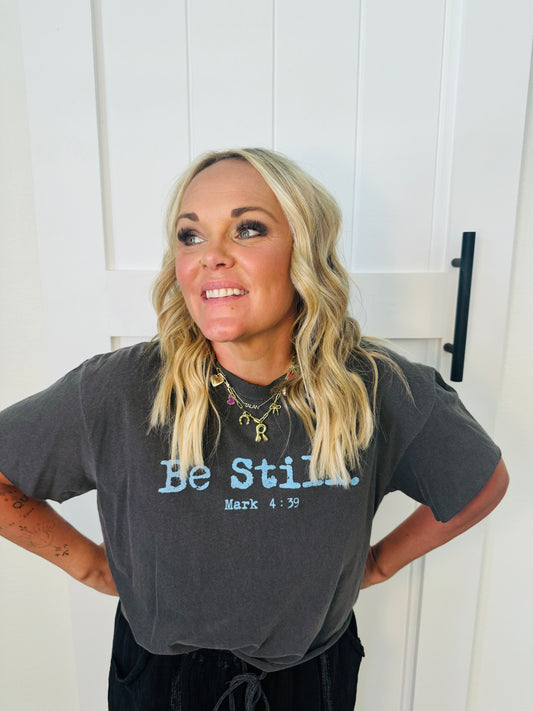 Be Still Graphic Crop Top